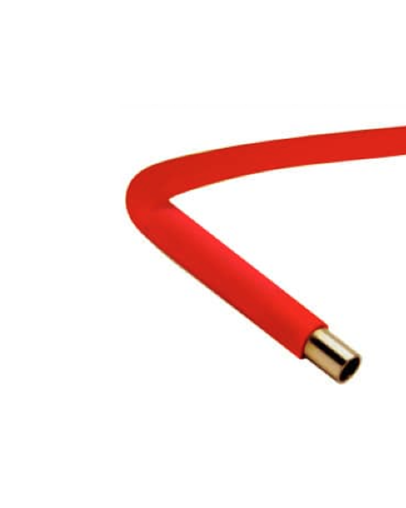 tube cuivre gainé rouge de différents diamètres