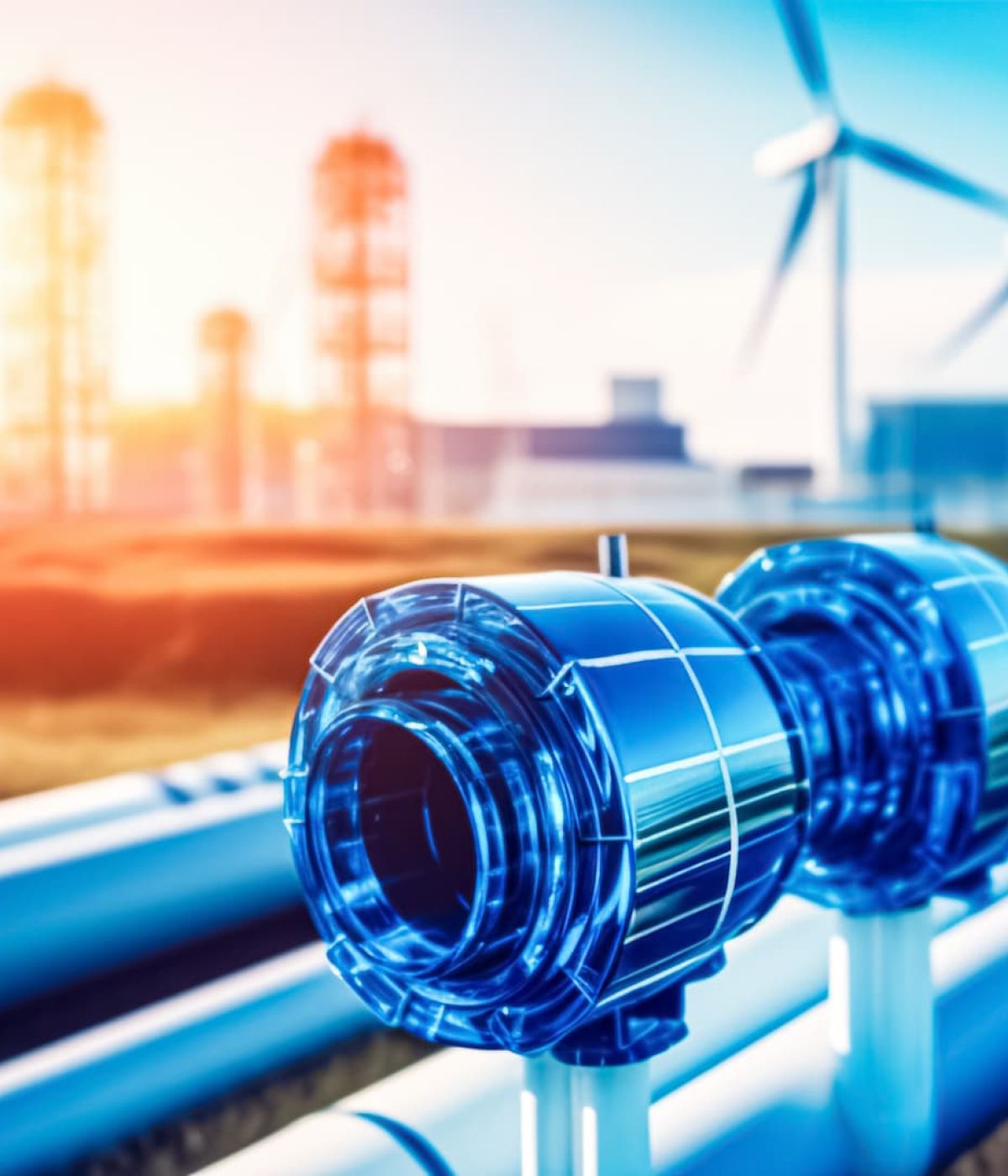 Visuel d'un concept de pipeline d'hydrogène
