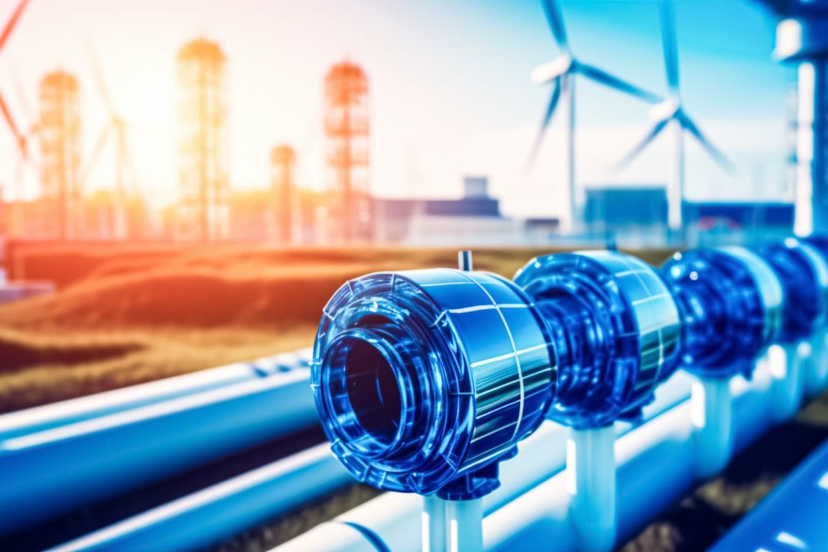Visuel d'un concept de pipeline d'hydrogène